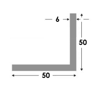Hoekprofiel 50x50x6.0 brute