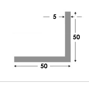 Hoekprofiel 50x50x5.0 brute