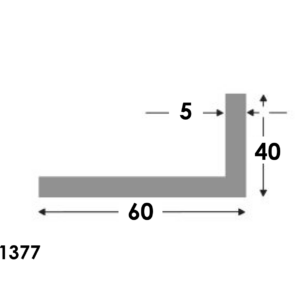 Hoekprofiel 60x40x5.0 brute