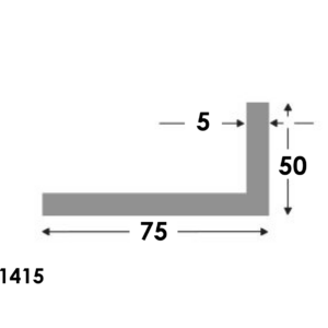 Hoekprofiel 75x50x5.0 brute