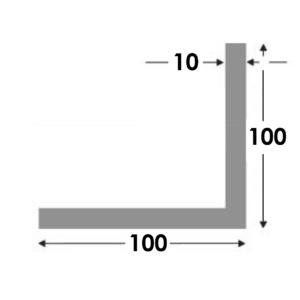 Hoekprofiel 100x100x10.0 brute
