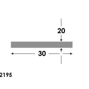 Platstaf 30x20.0 brute