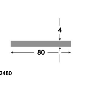 Platstaf 80x4.0 brute