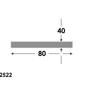 Platstaf 80x40.0 brute