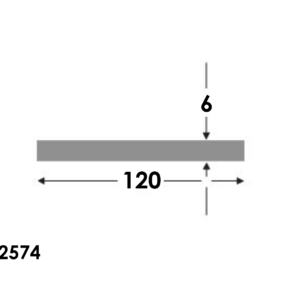 Platstaf 120x6.0 brute