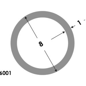 Ronde buis 8x1.0 brute¹