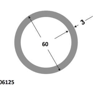 Ronde buis 60x3.0 brute