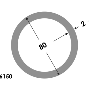 Ronde buis 80x2.0 brute