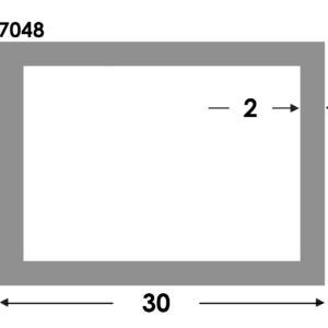 Rechthoekige koker 30x15x2.0 brute