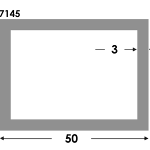 Rechthoekige koker 50x25x3.0 brute