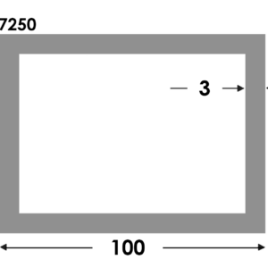 Rechthoekige koker 100x50x3.0 brute