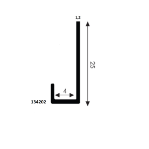 ALUSPLASH® OMRANDING U4 ANOD 4100 ZILVER (+T)