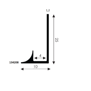 ALUSPLASH® WERKBLADPROFIEL ANOD 4100 ZILVER (+T)