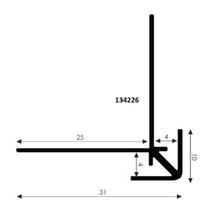 Buitenhoek 90° anod 4100 zilver
