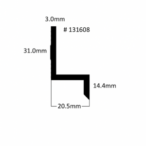 Z-profiel 31x20x14.0x3.0 vom1